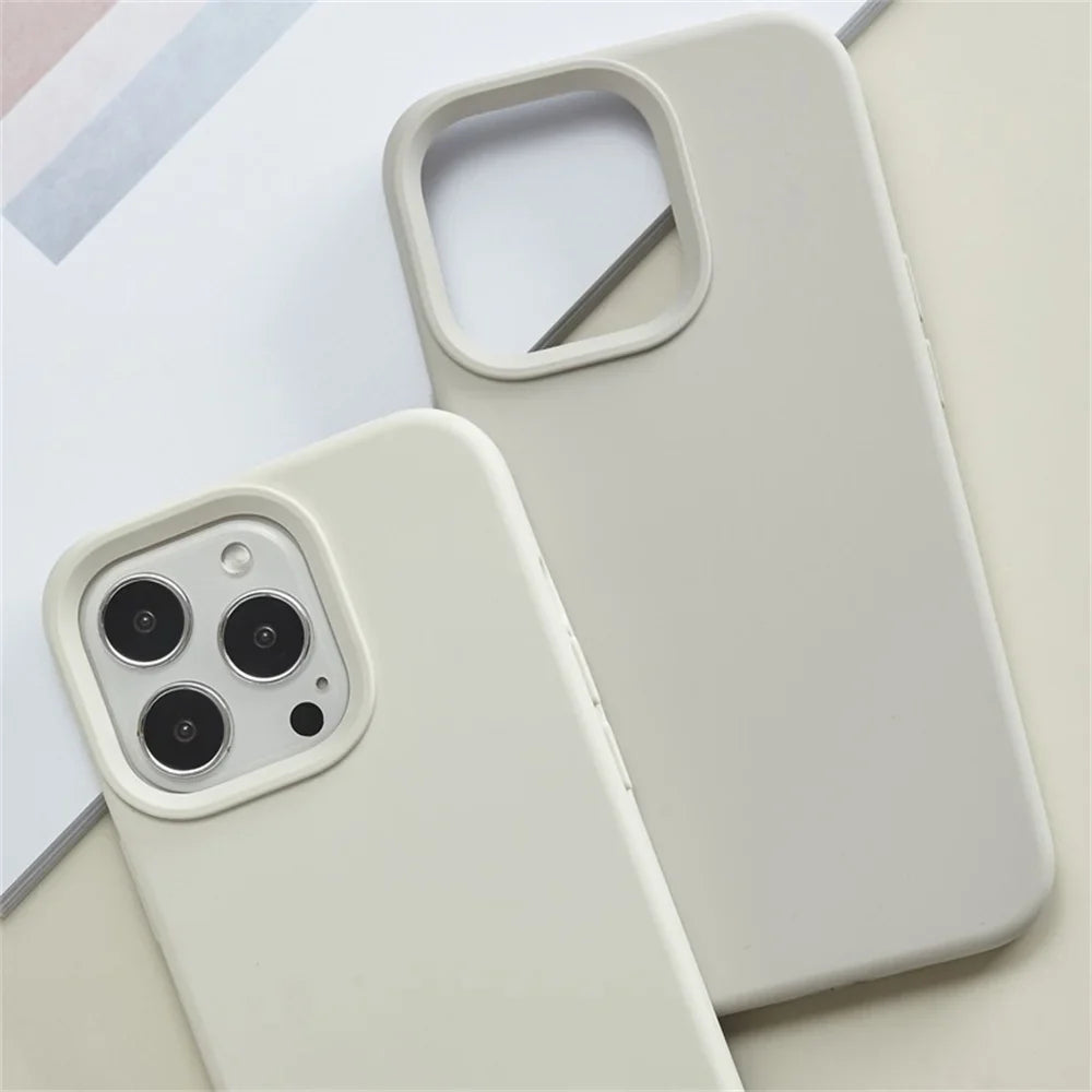 Liquid Silicone Case for iPhone – Luxury Shockproof Cover