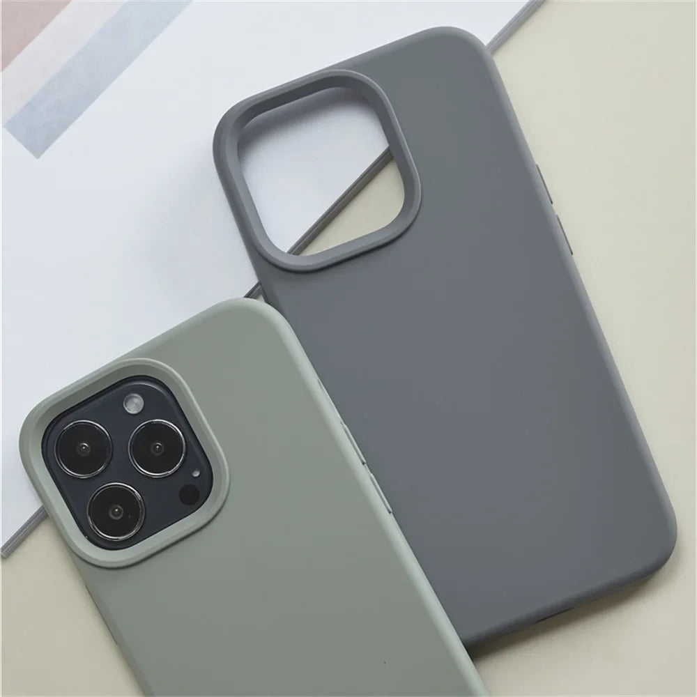 Liquid Silicone Case for iPhone – Luxury Shockproof Cover