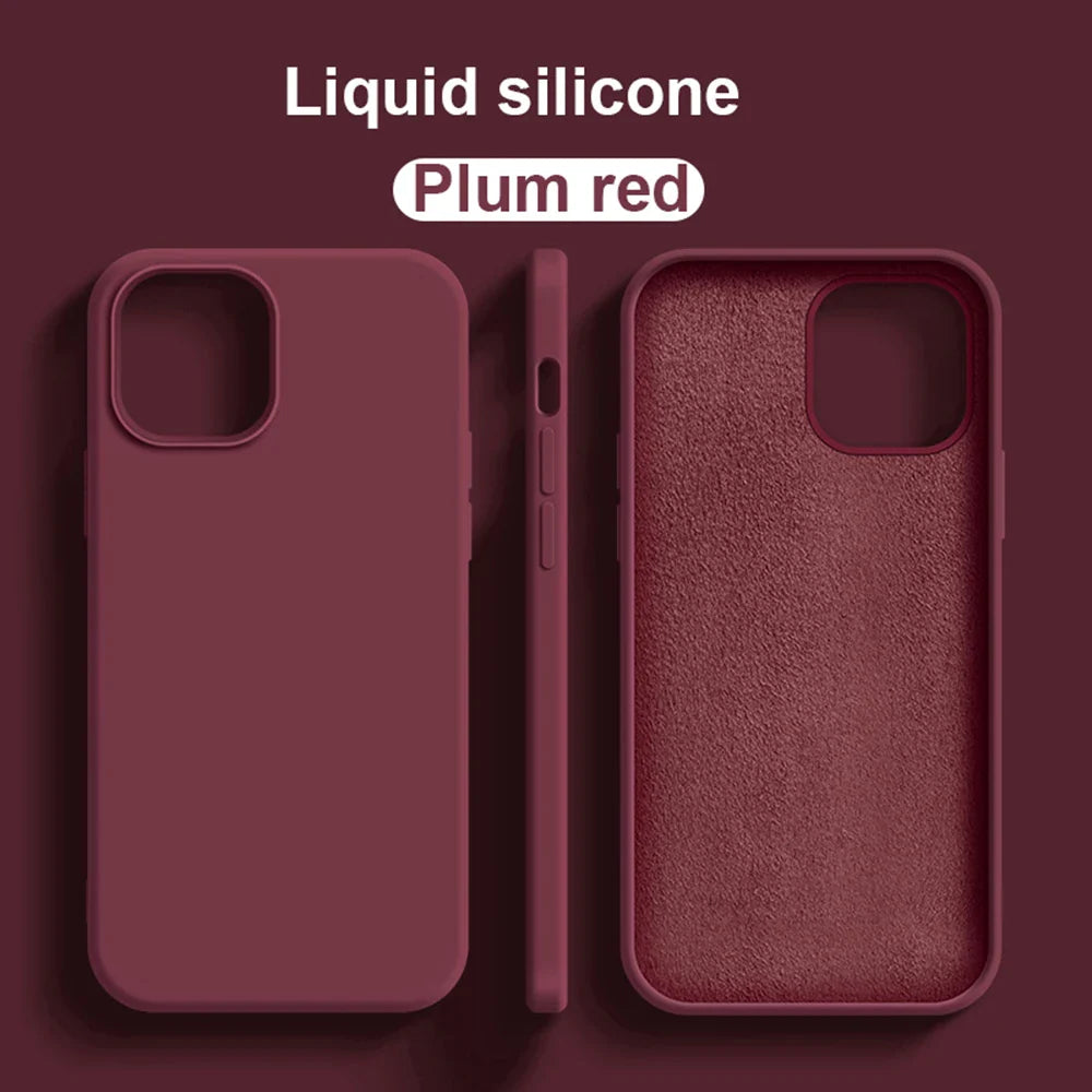 Liquid Silicone Case for iPhone – Luxury Shockproof Cover