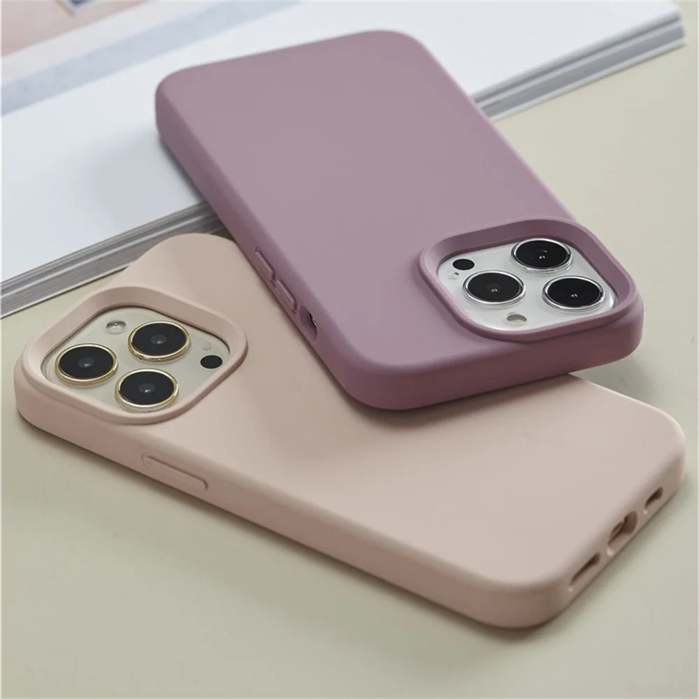Liquid Silicone Case for iPhone – Luxury Shockproof Cover