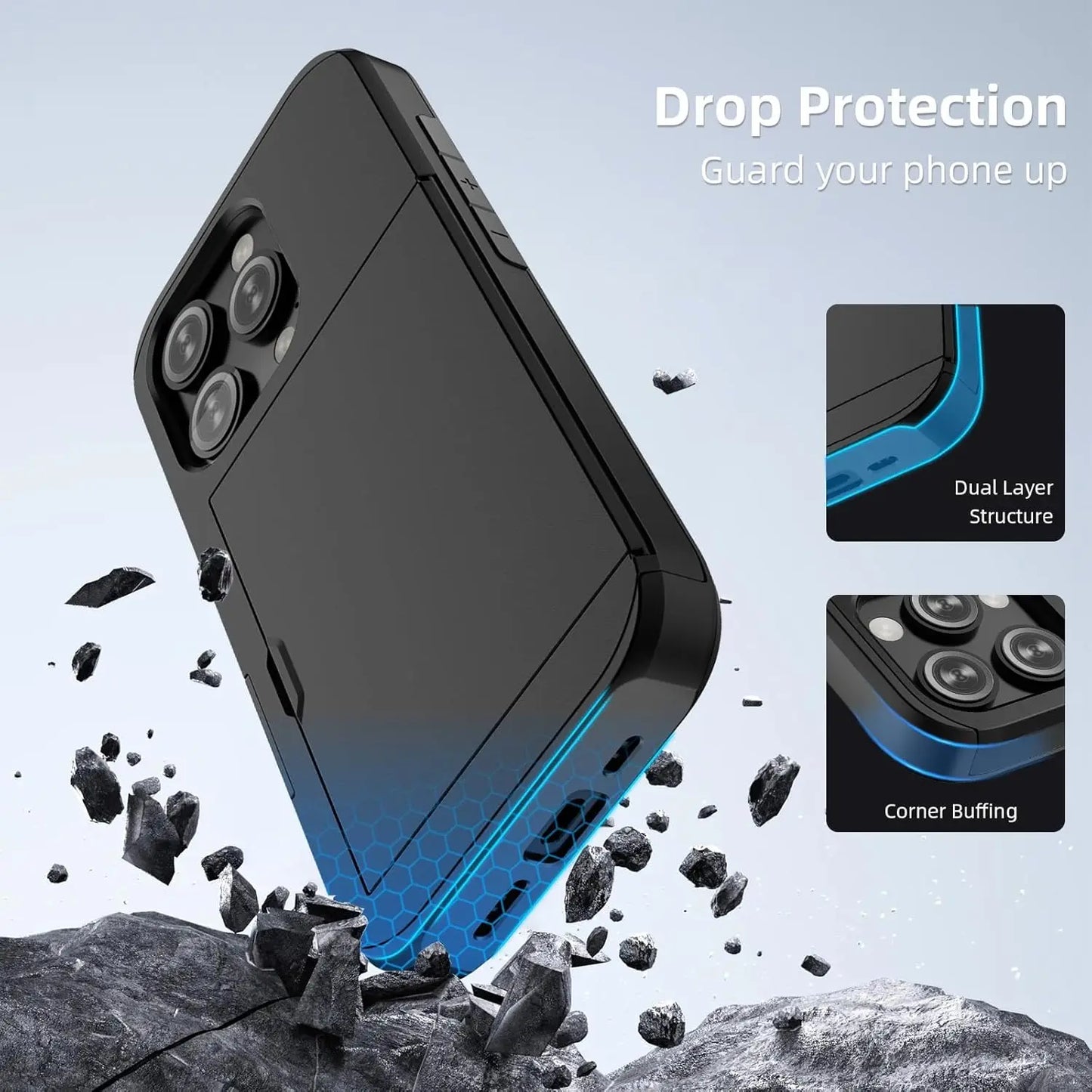 Ultra Shield Wallet Case – The Ultimate 2-in-1 Protection & Storage for iPhone