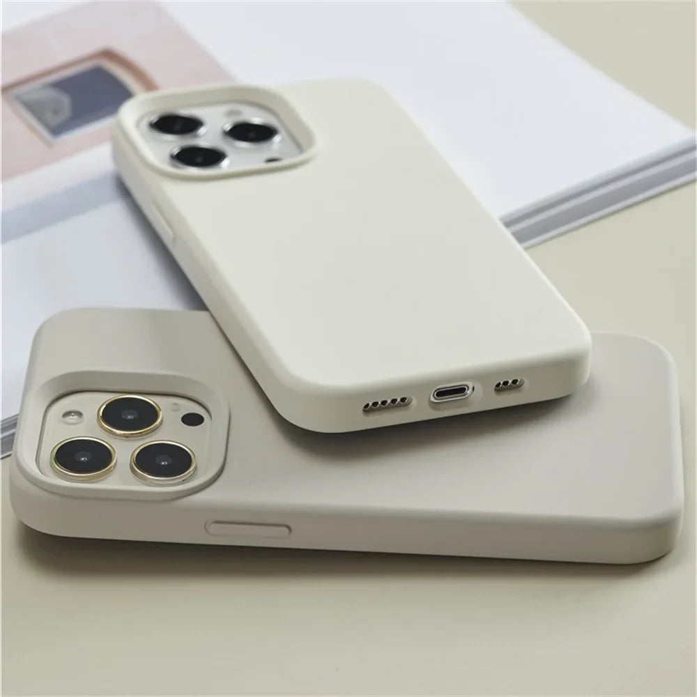 Liquid Silicone Case for iPhone – Luxury Shockproof Cover
