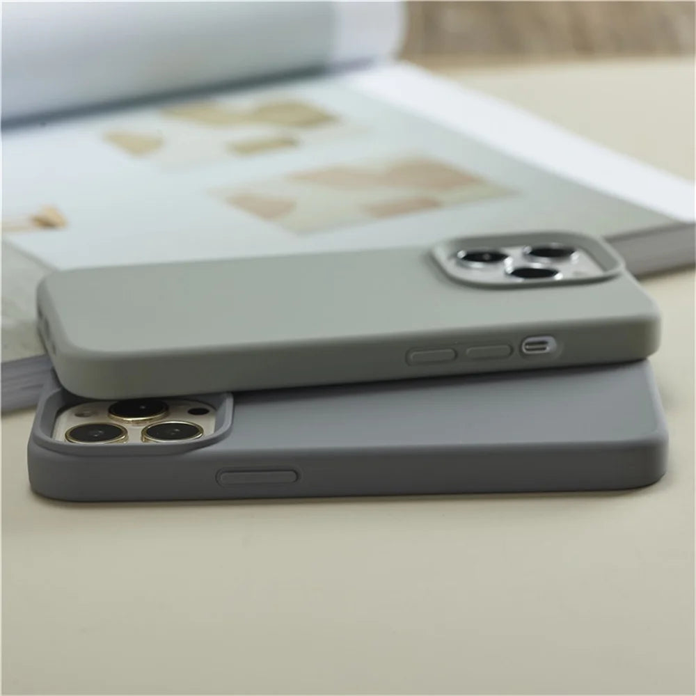 Liquid Silicone Case for iPhone – Luxury Shockproof Cover