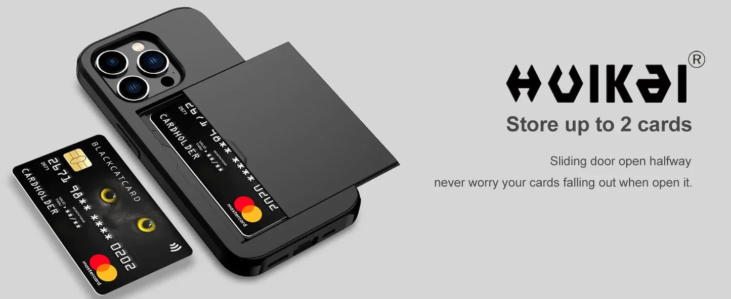 Ultra Shield Wallet Case – The Ultimate 2-in-1 Protection & Storage for iPhone